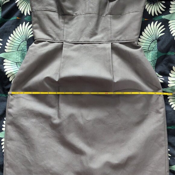 J. Crew Women’s Gray Cotton Corset Dress Lined With Pockets NWT - Picture 8 of 9
